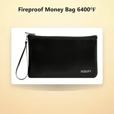 Fireproof Money Bag 6400℉, Fireproof Document Bags, Bank Cash Bag with Zipper...