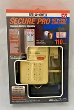 Secure Pro Keypad Alarm System BELL+HOWELL Wireless Battery 3 Settings and PANIC