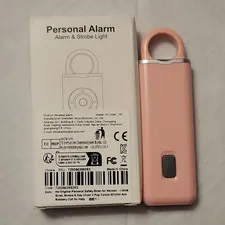 AF-2004 Personal Attack Alarm 130dB Pink w/ Strobe Light, Keyring