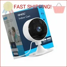 GNCC 2.4GHz Indoor Security Camera, 1080P Home Camera for Pet Monitoring, Motion