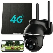 4G LTE Cellular Security Cameras Wireless Outdoor, 2K No WiFi Cameras for Hom...