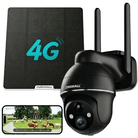 4G LTE Cellular Security Cameras Wireless Outdoor, 2K No WiFi Cameras for Hom...