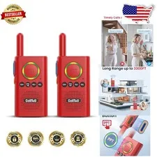 Elderly Monitoring Intercom Red 3300FT VOX Keypad Lock Rechargeable Battery