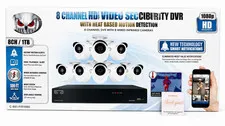 Night Owl C-881-PIR1080 8-Channel 1TB 1080p HD Security System DVR NEW