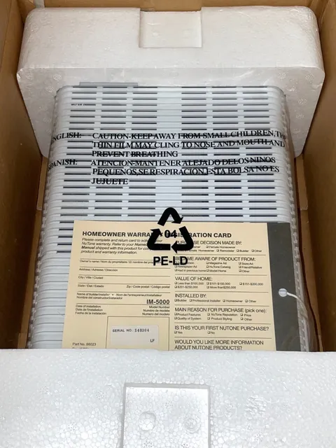 NEW Nutone IM-5000 Selective Call Intercom Master Station (for IS-525, IS-518)