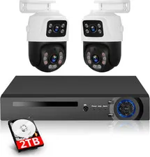 H.265+ 8CH 6MP PoE Home Security Outdoor Camera System Human Detection System US