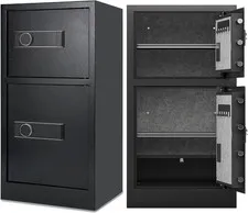 8.6 Cu Ft Extra Large Home Safe with Fireproof and Waterproof Bag,Heavy Duty Dou