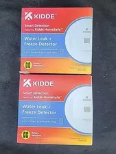 Kidde Smart Water Leak and Freeze Detector WiFi Alexa Google 60WLDR-W Lot Of 2