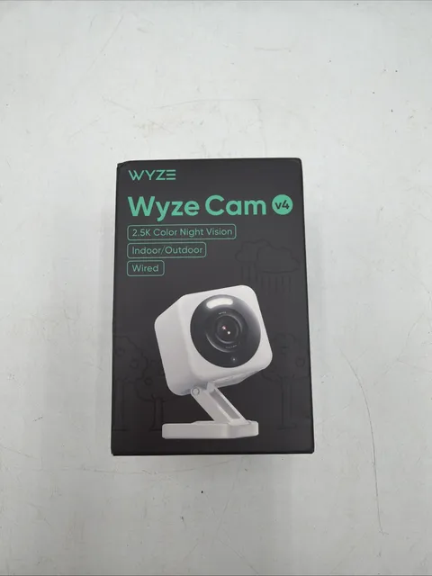 WYZE Cam v4 2.5K HD WiFi Smart Home Security Camera Sealed