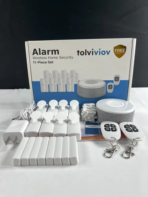 Tolviviov DP-W2 Pro White Home Security Wireless Alarm System 11-Piece Set