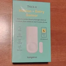 Kangaroo Motion + Entry Sensor Wi-Fi Door/Window Motion Sensor Alexa Google