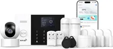 Wireless Alarm System with HD Security Camera,Diy 4G/Wifi Home Security Systems,