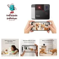 Play 2 Wi-Fi Pet Camera with Laser Toy for Cats & Dogs, 1080P HD Video, 160° ...