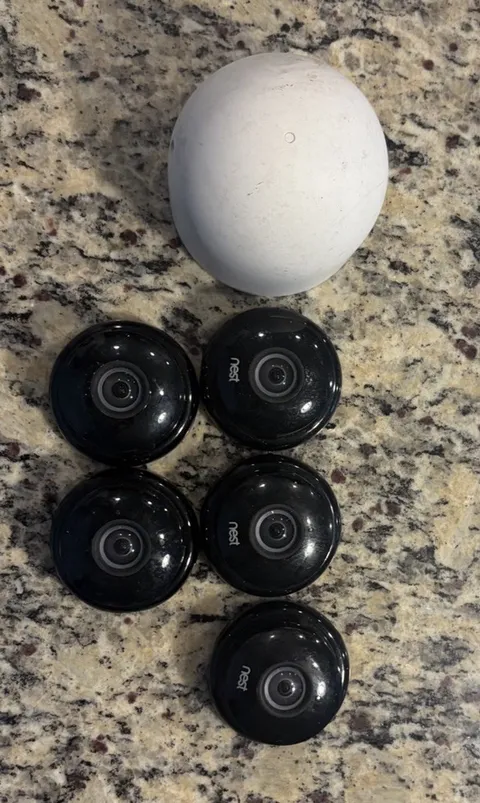 Google Nest Cam Indoor Wired Indoor/Outdoor Lot of 6