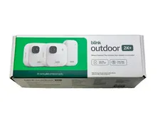 Blink Outdoor 2K+ 2 Camera Security System New Sealed White Sync Module Core