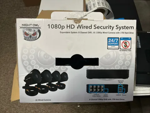 Night Owl 8 Channel DVR 1080p Wired Camaras With 1TB Hard Drive (VD2P1-84-V2)