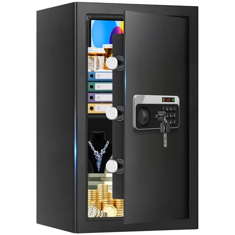 3.4 Cuft Large Home Safes Water and Fireproof, Personal Safe Box Fireproof Wa...