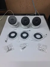Google Nest Cam Indoor Wi-Fi IP Security Cameras 1080p White 3-Pack