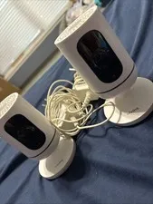 Vivint Indoor Security Camera Pair: (2) V-CAM1 Cameras + (2) OEM Power Supplies