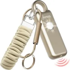 Weten Personal Safety Alarm Keychain - 130dB Siren with Bottom Speaker, LED Ligh
