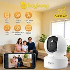 Indoor WiFi Security Camera HD Wireless Night Vision Two-Way Audio 3 MP 360 PTZ