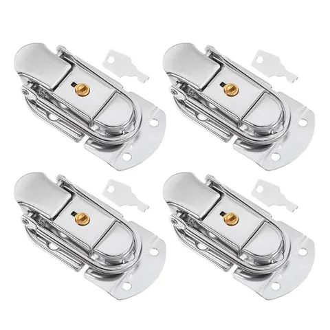 4 Pcs Suitcase Clasp Lock Luggage Replacement Locking Latches for Boxes