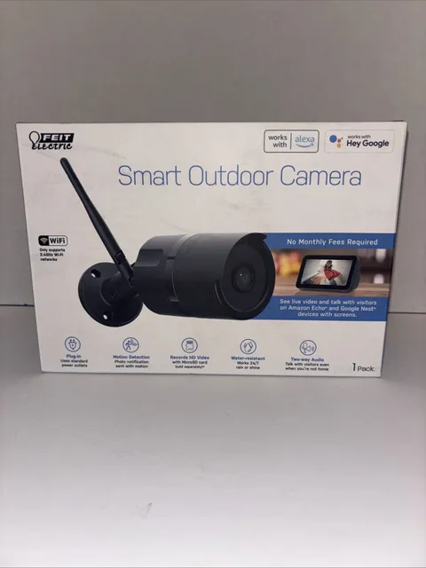 Feit Smart Home Plug-in Outdoor Smart-Enabled Security Camera