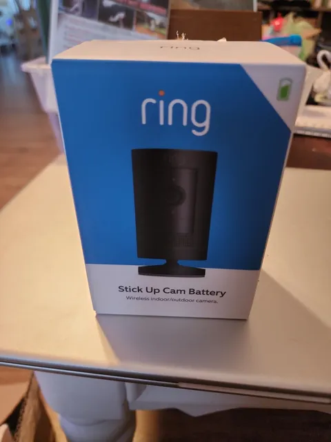 Ring Outdoor Stick Up Cam 1080p Wireless Security Camera (Battery) - Black