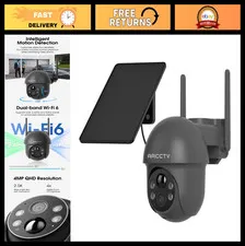 Wireless Solar Security Cameras Outdoor 5G WiFi, Motion Detection, Night Vision