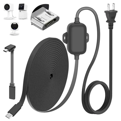 25FT Outdoor Power Adapter for WYZE Cam V4/Cam OG/V3/V3 Pro, IP67 Waterproof Ext