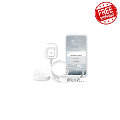 D-Link Wi-Fi Water Leak Detector Kit 2 Sensors
