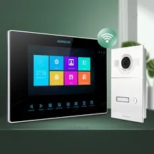 HOMSECUR 7" WIFI Video Door Entry Security Intercom with Touch Button Monitor