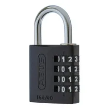 Abus 144/40 Black Combination Padlock. Combo Padlocks (14440BLKC) -FREE POSTAGE