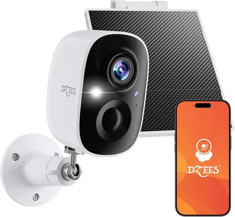 2K Solar-Powered Outdoor Security Camera, Wireless Wifi, Spotlight | Color Night