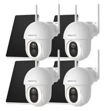 ARCCTV 4G LTE Cellular Wireless Security Camera Outdoor Solar Battery 360° View