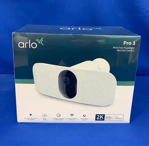 Arlo Pro 3 Floodlight 2K HDR Wire-Free Security Camera - White (FB1001-100NAS)