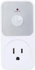 PIR Motion Sensor Power Socket Switch 110V Infrared Outlet 1800W Indoor White