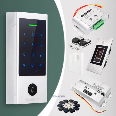 HOMSECUR IP66 APP WIFI RFID Access Control Set Surface Mount Drop Bolt Lock