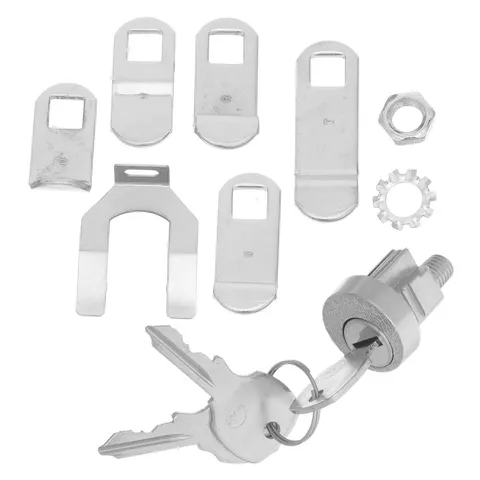 1 Set Zinc Alloy Mailbox Lock Replacement with Keys for Apartment Mailbox