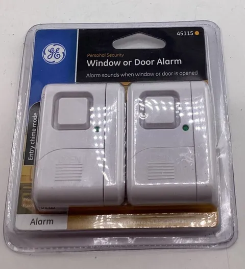 GE Personal Security Wireless Window or Door Alarm 45115 Entry Chime Mode