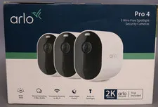Arlo Essential Spotlight Camera - 3 Pack - White - VMC2330
