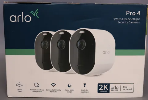 Arlo Essential Spotlight Camera - 3 Pack - White - VMC2330