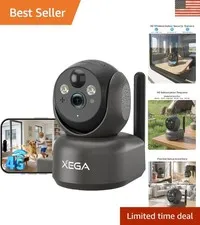 2K Wireless 4G Cellular Security Camera – Battery Powered for Home & Travel