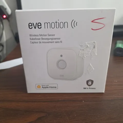 Eve Motion Wireless Motion Sensor SEALED Apple Home Privacy Home Security C