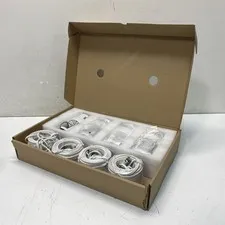 Security Camera Lot 4 Bullet Cameras & BNC Cables For Parts or Repair Only
