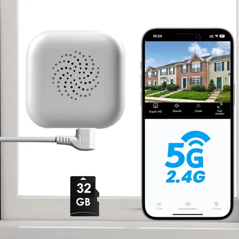 2K Window Camera with 32GB Memory Card, 5GHz & 2.4GHz WiFi Indoor Cameras for Ho