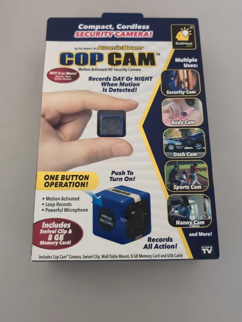 COP CAM HD SECURITY CAMERA Motion Activated Security Camera NEW