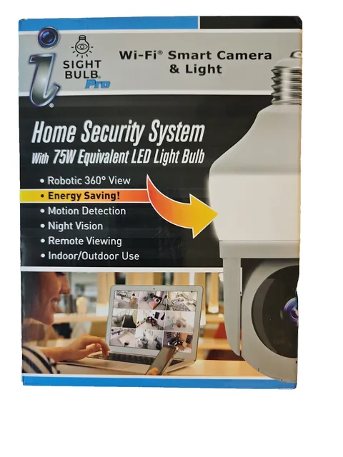 Sight Bulb WiFi Smart Camera & Light Pro, 75W  Equivalent LED Light