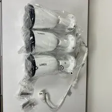 Lot of 3 Lorex 4K Ultra HD Smart Deterrence IP Cameras E893AB-Z