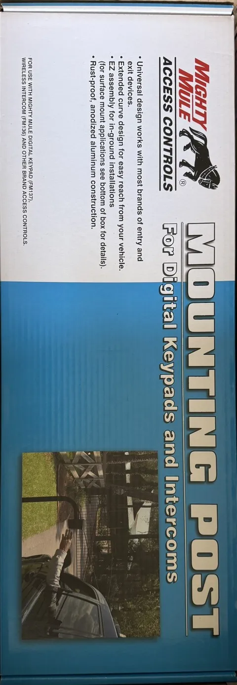 MIGHTY MULE UNIVERSAL MOUNTING POST FOR DIGITAL KEYPAD INTERCOM 45" MODEL FM100